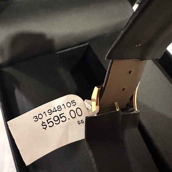 MOVADO Museum Classic Quartz Wristwatch Gold Plated Black. - Picture 4 of 5